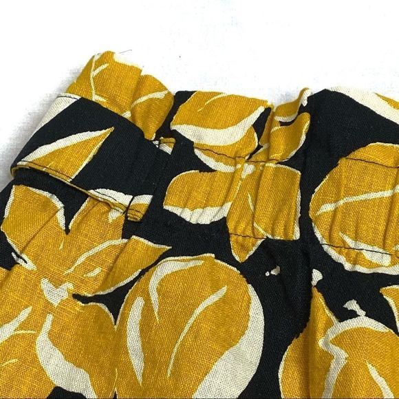 Who What Wear NWOT floral paperbag waist linen blend shorts size 10 - Picture 14 of 16